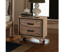 JAYCE 2 DRAWER BEDSIDE TABLE - AS PICTURED