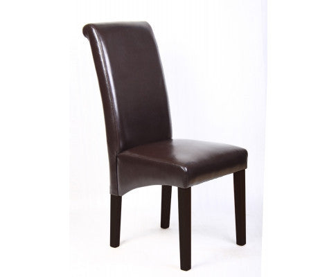 MAEGAN (SET OF 2) WOODEN DINING CHAIRS - BROWN