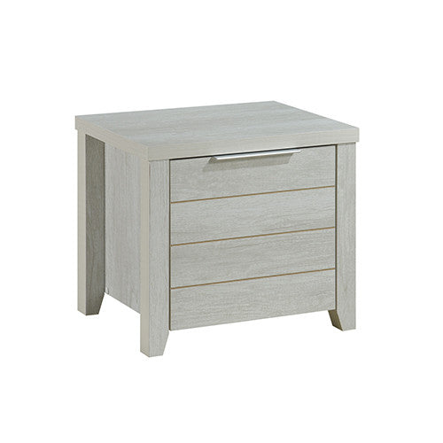 VAUGHAN DOUBLE OR QUEEN 3 PIECE (BEDSIDE) BEDROOM SUITE - WHITE ASH