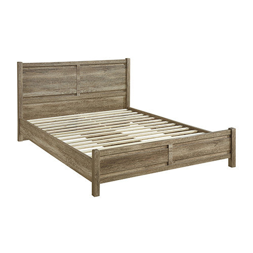 KING VAUGHAN PANEL BED - OAK