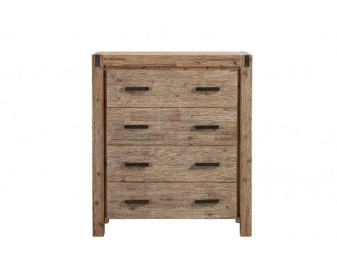 JARVAN 4 DRAWER TALLBOY - CLASSIC OAK