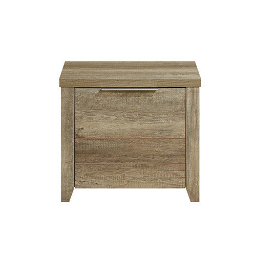 VAUGHAN 1 DRAWER BEDSIDE TABLE - 456(H) X 500(W) x 400(D) - OAK