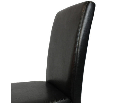 ADALICIA (SET OF 2) WOODEN DINING CHAIRS - BLACK