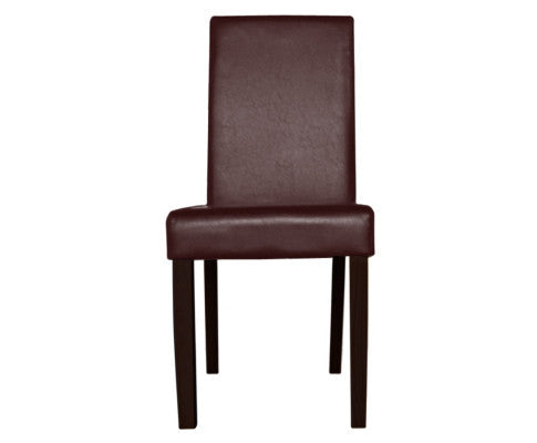 ADALICIA (SET OF 2) WOODEN DINING CHAIRS - BROWN