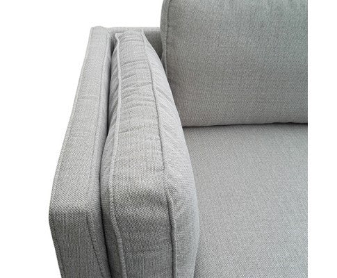 NAILAH 3 FABRIC SEATER SOFA LOUNGE - BEIGE
