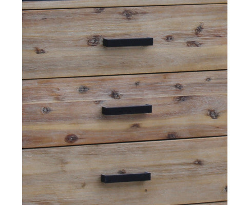 JAYCE 6 DRAWER DRESSING TABLE WITH MIRROR - AS PICTURED