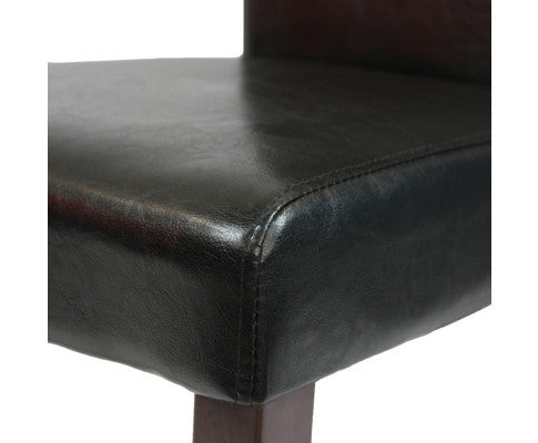 ADALICIA (SET OF 2) WOODEN DINING CHAIRS - BLACK