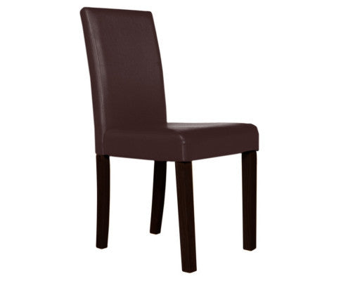 ADALICIA (SET OF 2) WOODEN DINING CHAIRS - BROWN