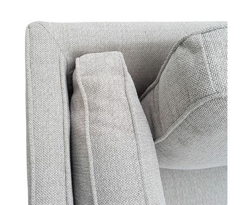 NAILAH 3 FABRIC SEATER SOFA LOUNGE - BEIGE