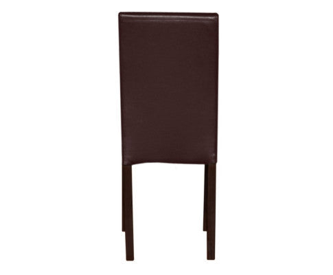 ADALICIA (SET OF 2) WOODEN DINING CHAIRS - BROWN