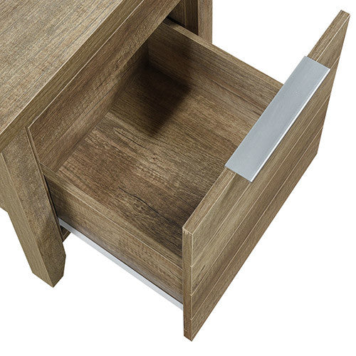 VAUGHAN 1 DRAWER BEDSIDE TABLE - 456(H) X 500(W) x 400(D) - OAK