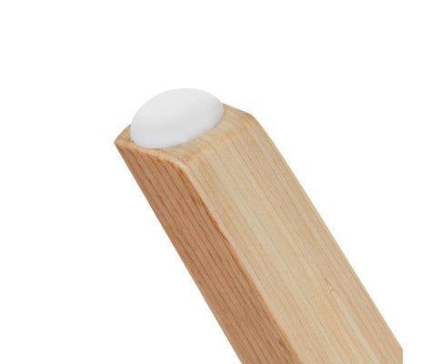 ABBIE SET OF 2 FABRIC UPHOLSTERED CHAIR - LIGHT GREY