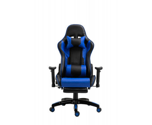 NIXON RECLINER OFFICE COMPUTER CHAIR - BLACK & BLUE