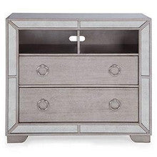 ADAMS TWO DRAWER MIRRORED BEDSIDE - 550(H) X 550(W) - (MODEL:181013) -