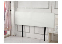 KING CELAENO LEATHERETTE HEADBEAD BEDHEAD - WHITE