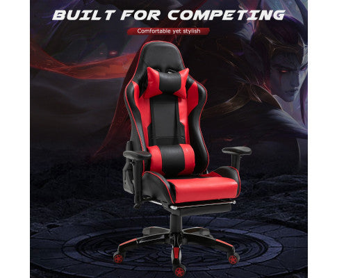 NIXON RECLINER OFFICE COMPUTER CHAIR - BLACK & RED