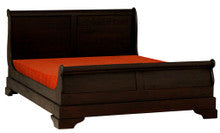 KING SLEIGH BED (BS 000 KS) - MAHOGANY OR CHOCOLATE