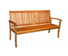 PANDA OUTDOOR 3 SEATER OUTDOOR BENCH WITH ARMREST - COLOR AS PICTURED