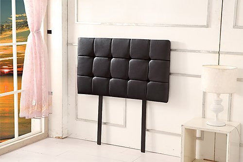 SINGLE DELUXE TUFTED LEATHERETTE BEDHEAD (ING-HB-13/14/15 ) - WHITE, BROWN, BLACK