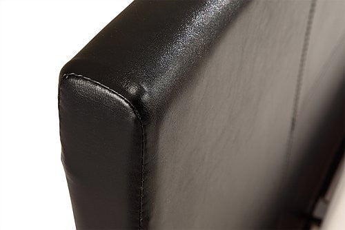 KING (ING-KBFB-Black) LEATHERETTE BED FRAME - BLACK