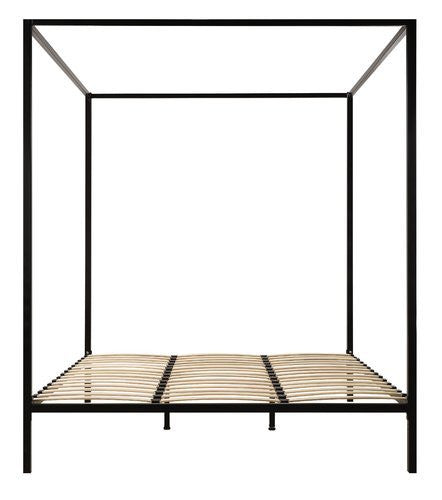 KING ADEN 4 POSTER METAL BED (817863) - BLACK