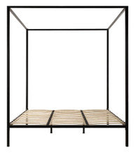 KING ADEN 4 POSTER METAL BED (817863) - BLACK