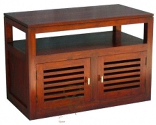 HOLLAND 2 DOOR TV STAND (TV 200 HSR FL) - 600(H) x 970(W) - MAHOGANY OR CHOCOLATE -