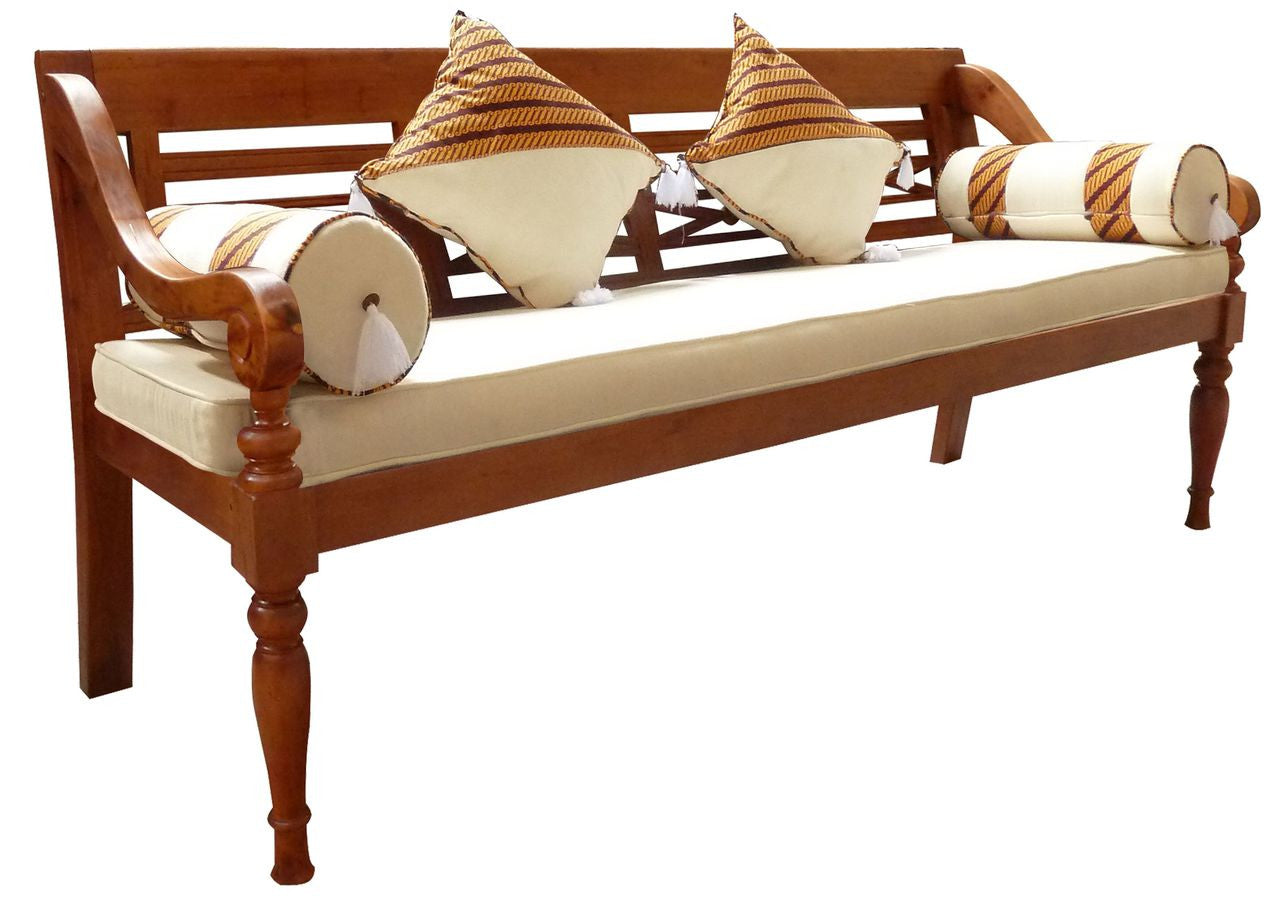 XL REST (MADE TO ORDER) DAYBED WITH CUSHION AND PILLOW (CH 004 TW W/ C) -900(H) x 2000(W) - ASSORTED COLOURS