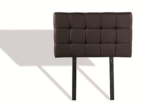 SINGLE DELUXE TUFTED LEATHERETTE BEDHEAD (ING-HB-13/14/15 ) - WHITE, BROWN, BLACK