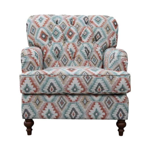 PARIS 3S + 2S + ARM CHAIR FABRIC LOUNGE SUITE - (MODEL - 6-12-15-18-9-4-1) AS PICTURED