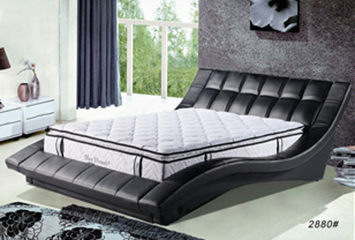 QUEEN FLINDERS (2880#) LEATHERETTE BED - ASSORTED COLOURS