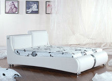 QUEEN (2887#) LEATHERETTE BED - ASSORTED COLOURS AVAILABLE