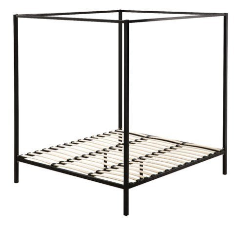 KING ADEN 4 POSTER METAL BED (817863) - BLACK