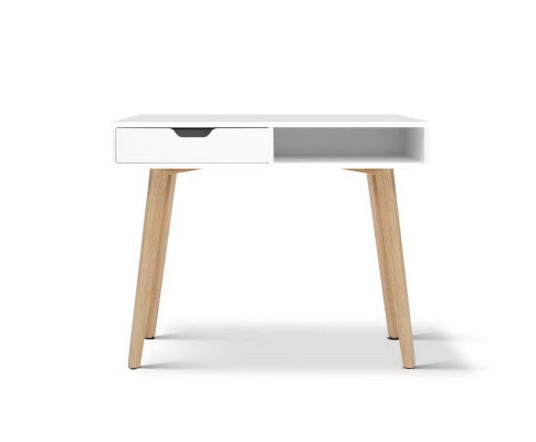 AVALON COMPUTER DESK WITH DRAWERS - 900(W) x 450(D) - WHITE