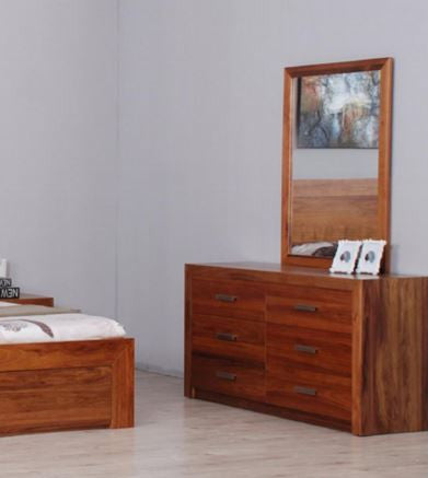 MANDANI DRESSING TABLE WITH MIRROR - (MODEL-23-5-12-12-9-14-20-15-14) - AS PICTURED