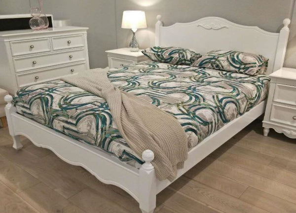 DOUBLE SHNEIDER BED FRAME - (MODEL:16-1-18-9-19-9-5-14-14-5) - AS PICTURED