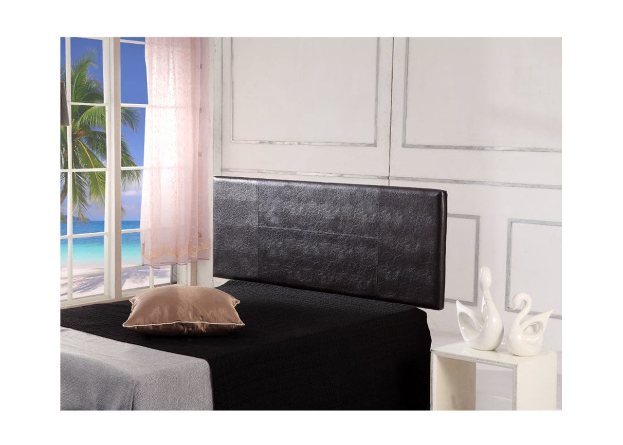 DOUBLE LEATHERETTE BEDHEAD (ING-HB-04/05/06) - BROWN, BLACK OR WHITE