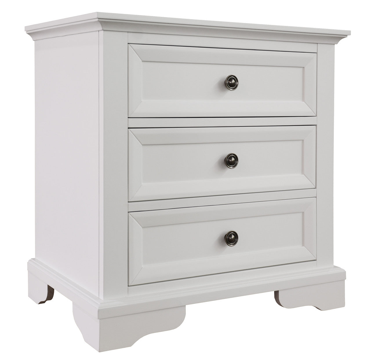 QUEEN AUSTIN 5 PIECE (DRESSER) BEDROOM SUITE - WHITE