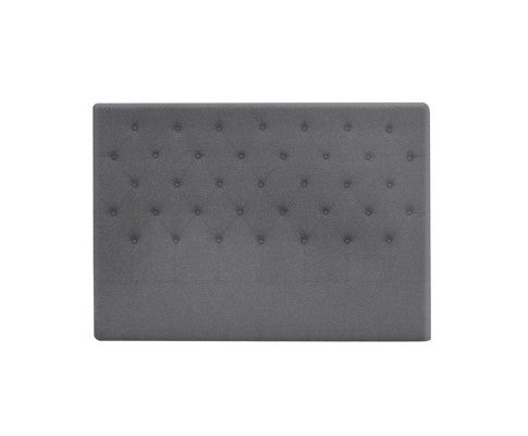 UNLA KING FABRIC BEDHEAD ONLY - DARK GREY