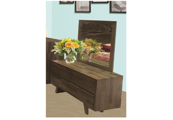 SUSAN (AUSSIE MADE) DRAWERS DRESSER WITH MIRROR - TASSIE OAK COMBINATION - ASSORTED COLOURS AVAILABLE