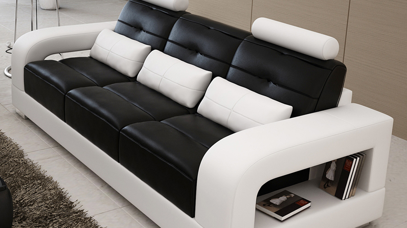 SENCHEL 3S + 1S + 1S LOUNGE SUITE (MODEL - L6008D) - CHOICE OF LEATHER AND ASSORTED COLOURS AVAILABLE