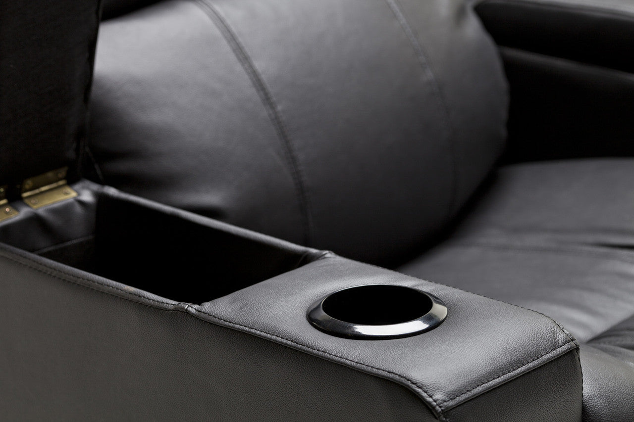 SOPHIE (212) LEATHER/ETTE COMBINTATION PUSHBACK TWIN RECLINER