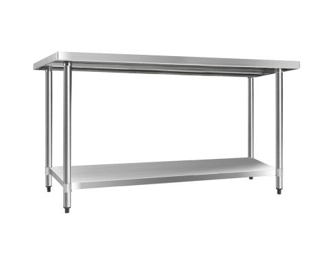 SMITH 430 STAINLESS STEEL KITCHEN/ WORK BENCH TABLE 1524(L) - STAINLESS
