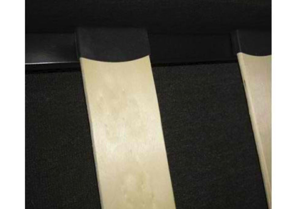 QUEEN BRAVO (V43-BED-BRVQBL) LEATHERETTE BED - BLACK