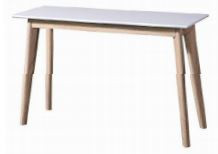 OSLO SOFA TABLE TIMBER GRAIN VENEER - 760(H) X 450(D) X 1200(L) - WHITE