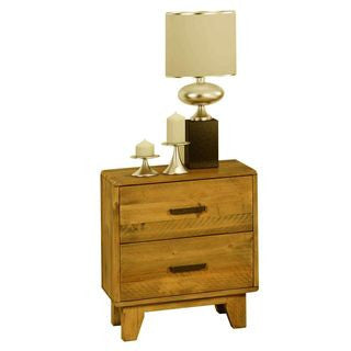 MALONE KING 3 PIECE (BEDSIDE) BEDROOM SUITE - LIGHT BROWN