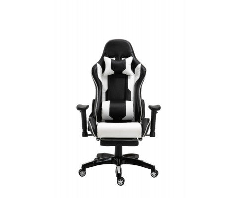 NIXON RECLINER OFFICE COMPUTER CHAIR - BLACK & WHITE