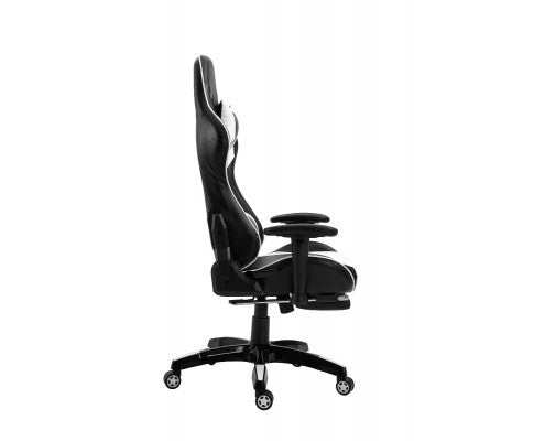 NIXON RECLINER OFFICE COMPUTER CHAIR - BLACK & WHITE
