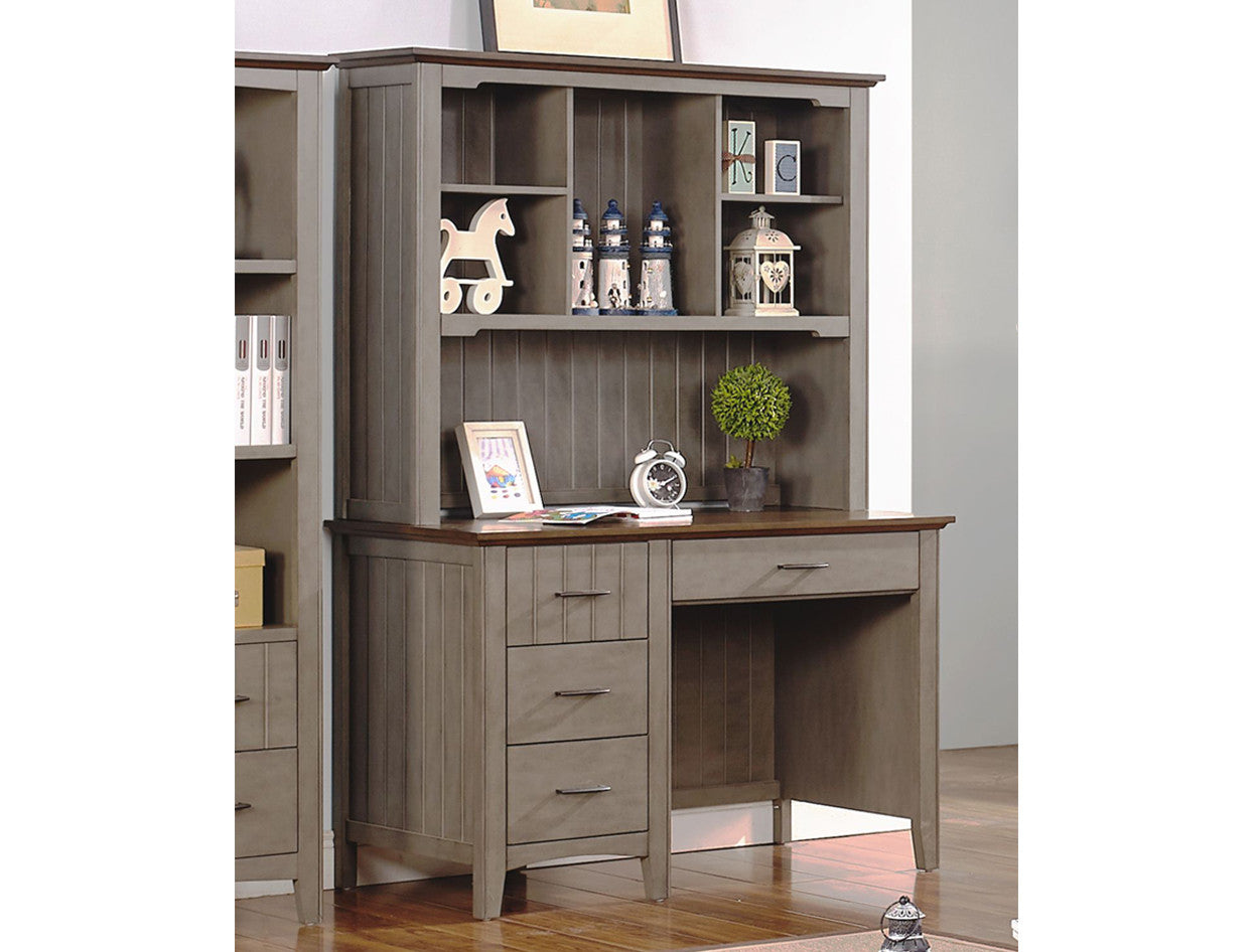 BONAVICH (5204) SINGLE OR KING SINGLE 4 PIECE BEDROOM SUITE WITH DESK & HUTCH - AS PICTURED