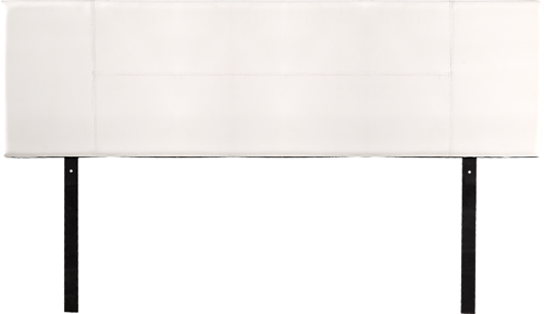 KING CELAENO LEATHERETTE HEADBEAD BEDHEAD - WHITE